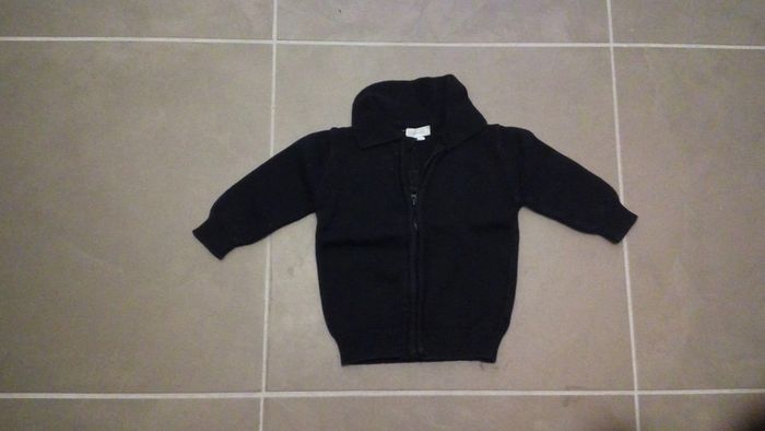 Gilet Zippe bleu marine T6M