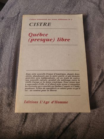 Quebec presque libre