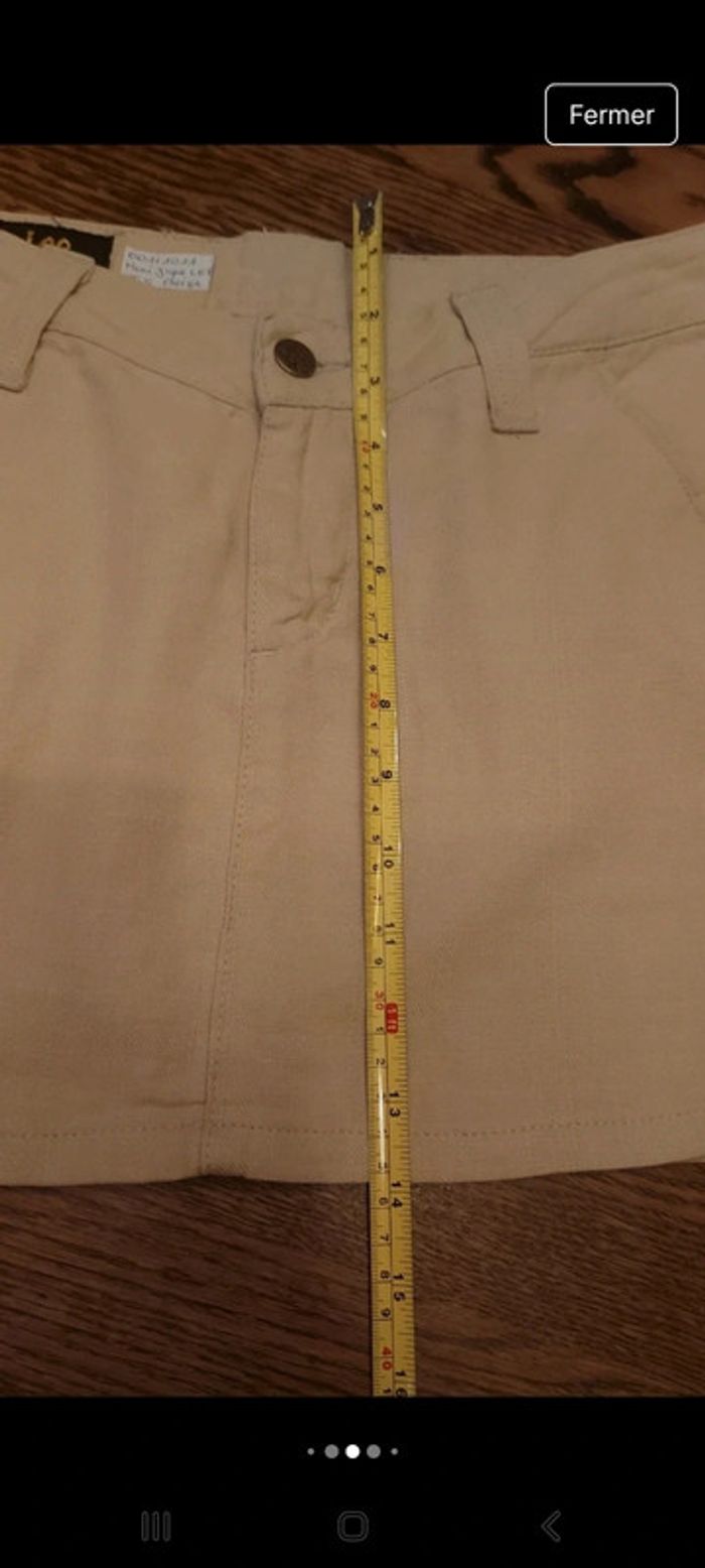 Mini jupe Beige Lee taille S - photo numéro 8