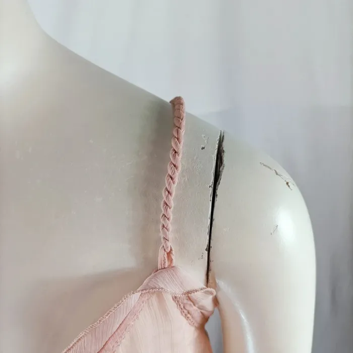Top rose poudré Mango à bretelles S fluide et plissé - photo numéro 2