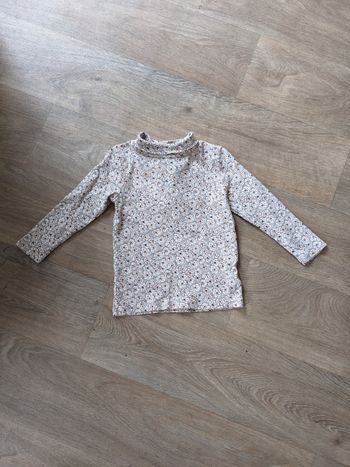 T shirt col montant 36 mois coton bio