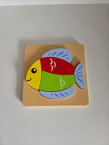 🐟 Puzzle en Bois Poisson - Playtive Junior ( Bon État)
