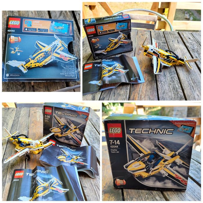 Lego technic 42044 L'avion de chasse 🛩 acrobatique, 2 modèles en 1 boîte, complet+boîte+notices