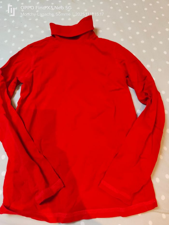 Tee-shirt col roulé 9-10ans Tex boy Réduction jusqu'à -70%