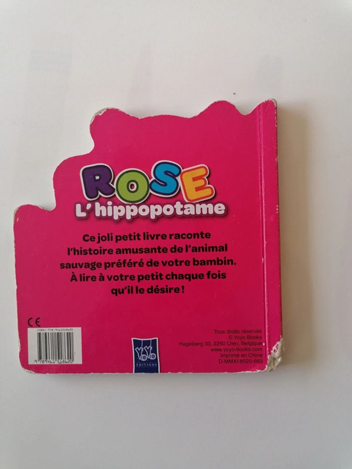Livre rose l'hippopotame - photo numéro 3