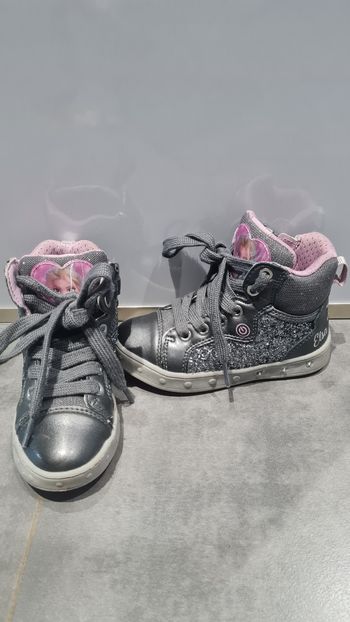 Paire baskets montantes geox la reine des neiges 25