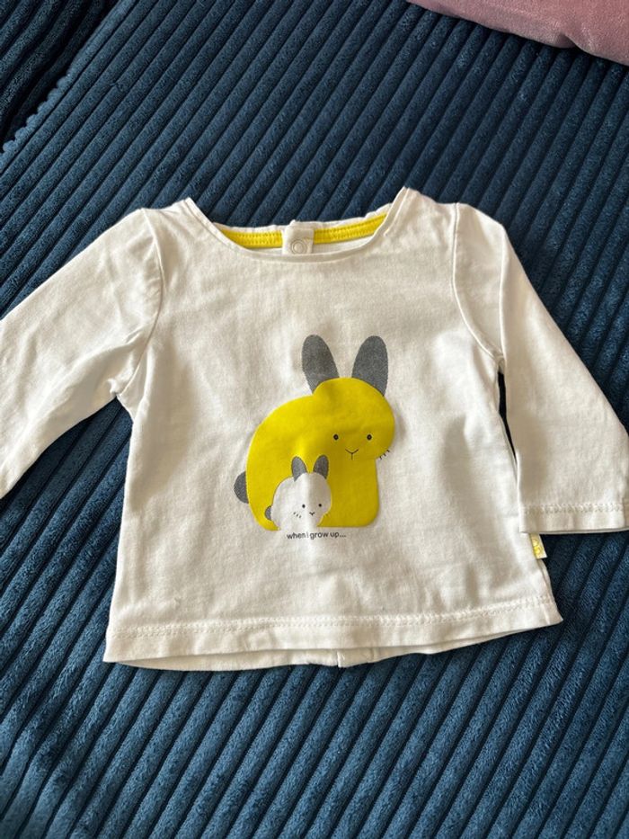 Lot de 2 tee-shirts 1 mois Obaïbi - photo numéro 2