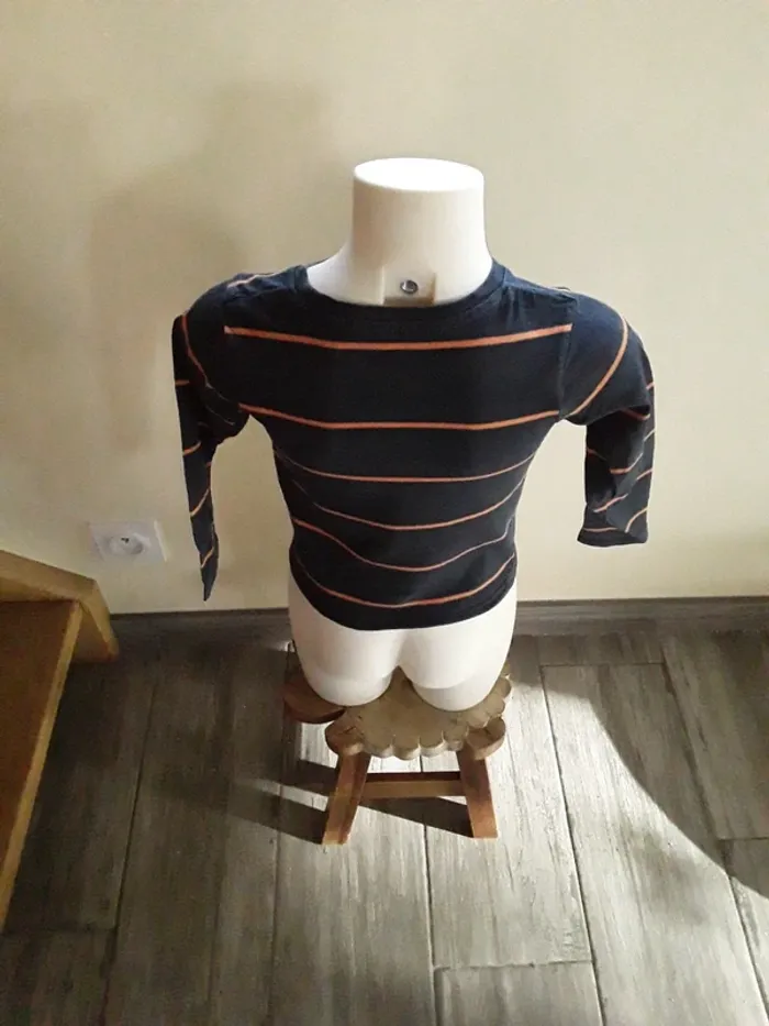 Tee-shirt manches longues 104 cm - photo numéro 3