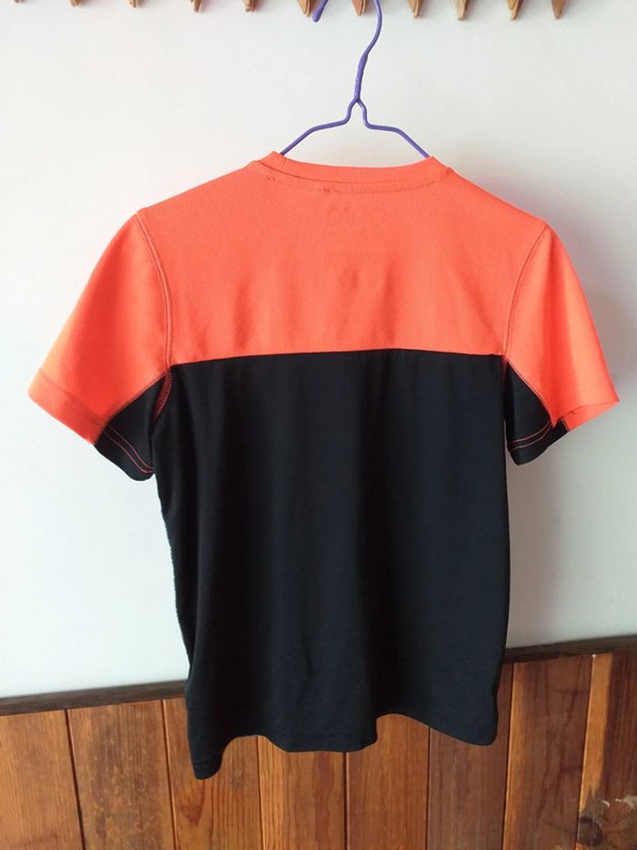 Tee-shirt orange et gris - photo numéro 2