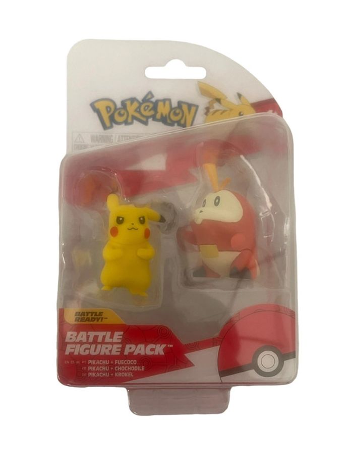 Figurines Pokémon Battle Figure Pack Pikachu et Chochodile Jazwares neuf
