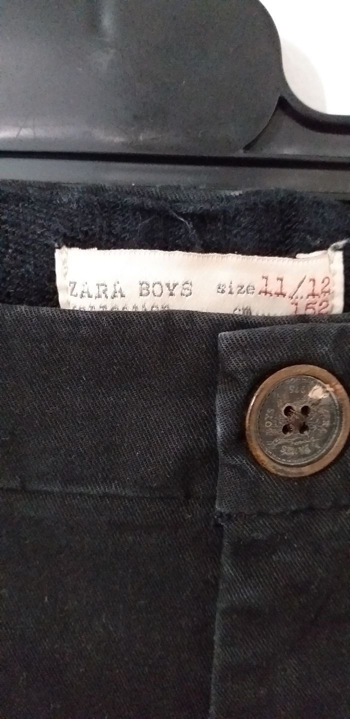 Pantalon garçon zara garçon noir 11/12 ans - photo numéro 2