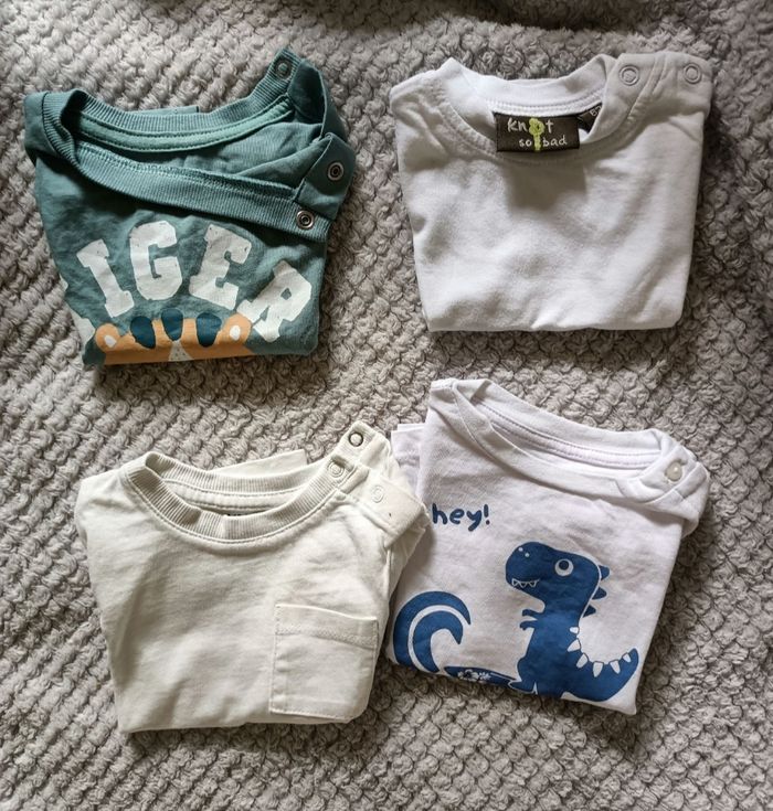 Lot de Tee shirt 3 mois - diverses marques - photo numéro 2