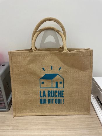 Lot de 10 sacs en jute « la ruche qui dit oui »