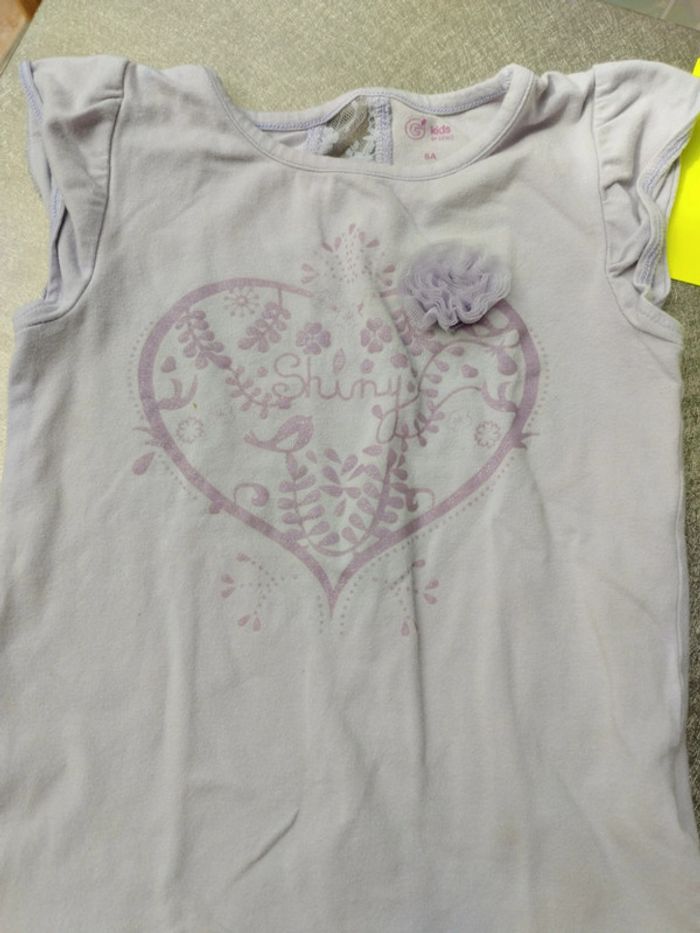 Lot de 3 tee-shirt manches courtes 6 ans fille - photo numéro 7