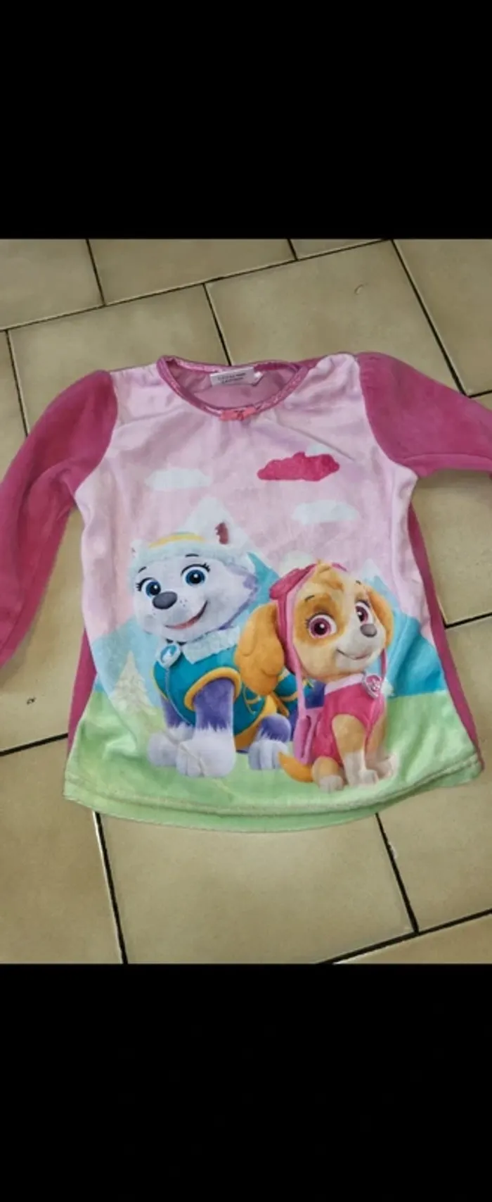 Haut de pyjama fille 5 ans