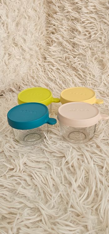 Lot de 4 pots en verres Béaba 150ml
