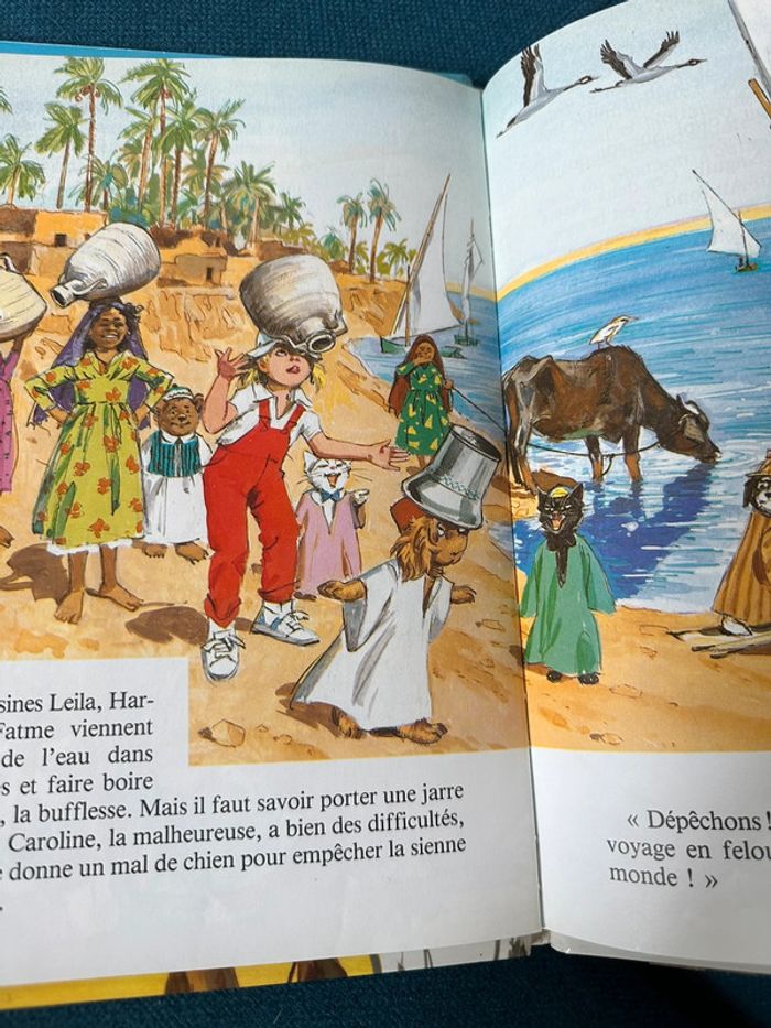 Livre vintage Caroline en Égypte Pierre Probst collection classique - photo numéro 3