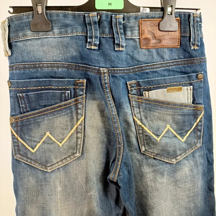 Jean slim Bonobo taille 34 vintage brut 100 % coton délavé coupe ajustée A1522 - photo numéro 7