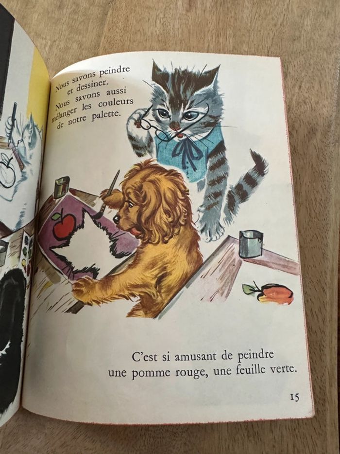 Livre ancien cartonné Les albums roses Hachette Youpi à l’école cocker Pierre Probst Caroline - photo numéro 8