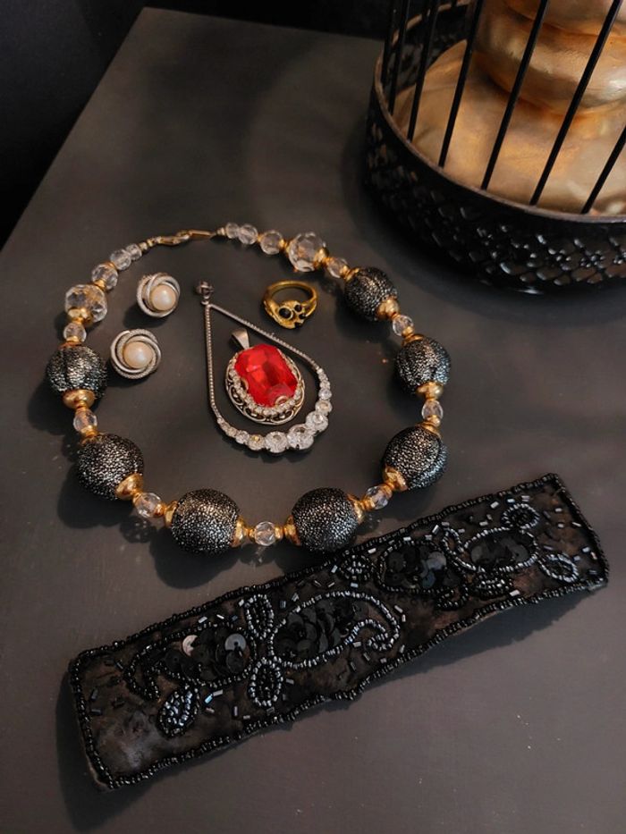 Lot de bijoux vintage gothique chic 🌿 - photo numéro 5