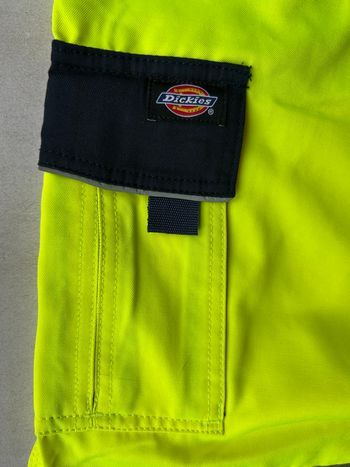 Pantalon Dickies haute visibilité neuf avec étiquette – Taille 48 – Multipoches – Workwear Pro