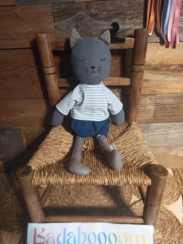 Peluche chat frisette tbe - photo numéro 2