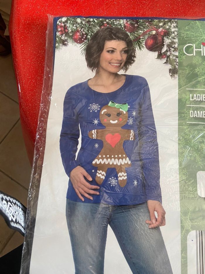 T-shirt manches longues de Noël, taille M, just chique