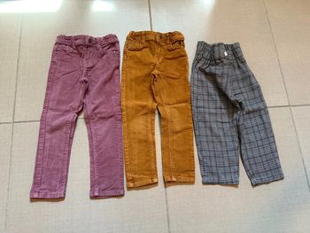 Lot 3 pantalons fille 4 ans