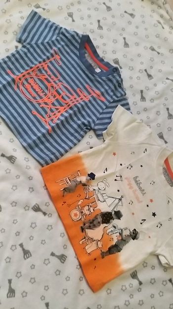 Tee-shirt 3 mois bébé garçon neuf boboli
