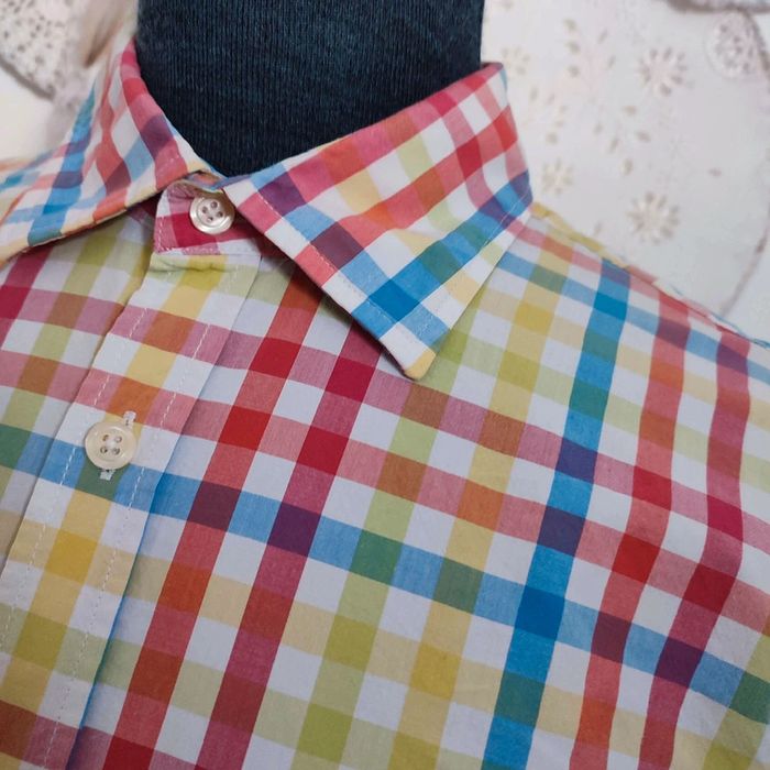 Chemise à carreaux multicolores T L Abbie & Rose