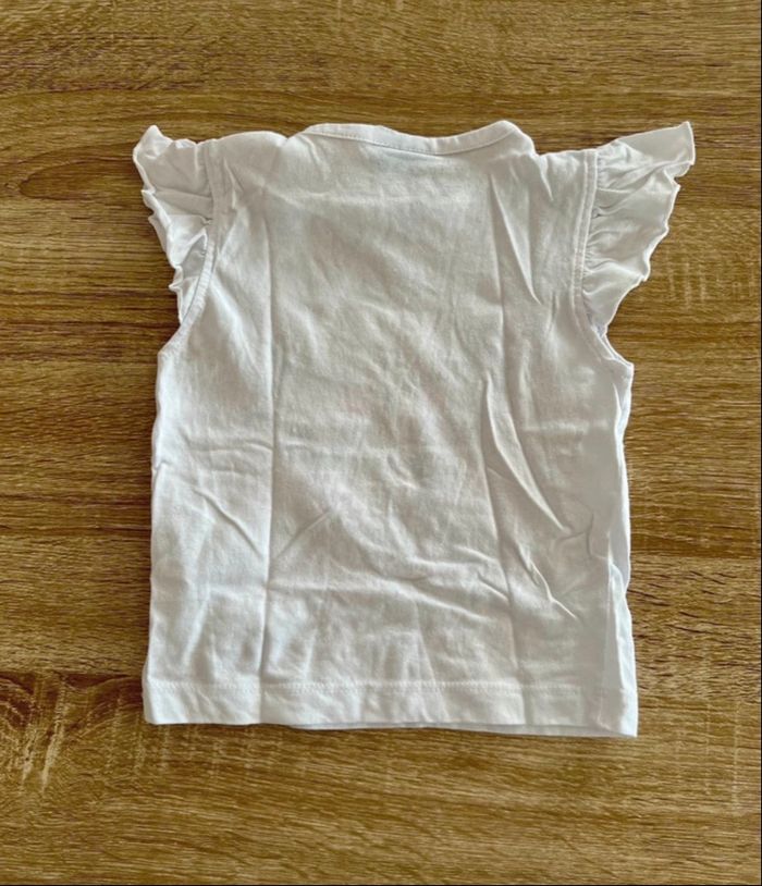 T-shirt manches courtes bébé fille inscription - photo numéro 2