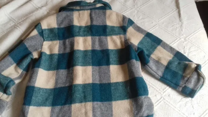 Chemise veste Zara fille nuance de bleu et beige 5 ans - photo numéro 2