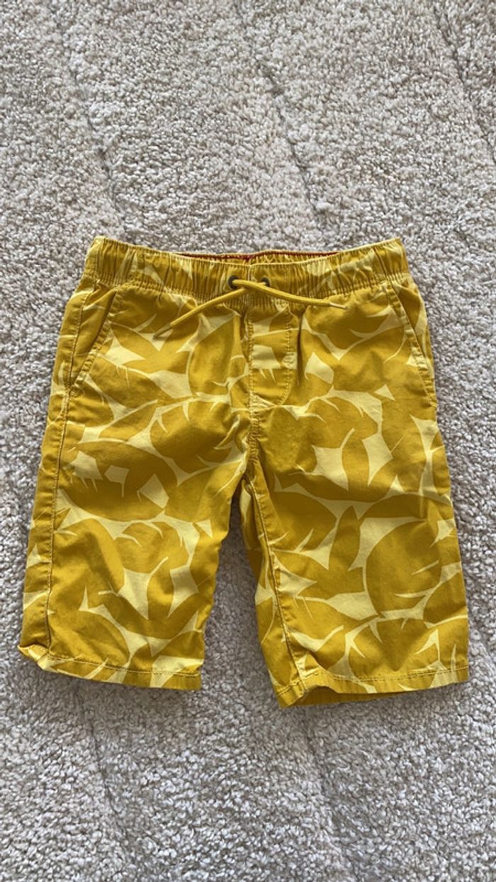 Bermuda garçon okaidi jaune