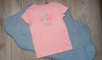 Tee-shirt Mc gémo abricot "avec toi & entre copines" 8 ans en parfait état