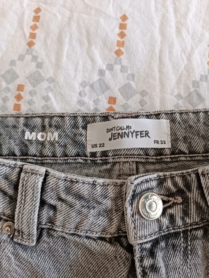 Jeans mom gris clair taille 32 - photo numéro 3
