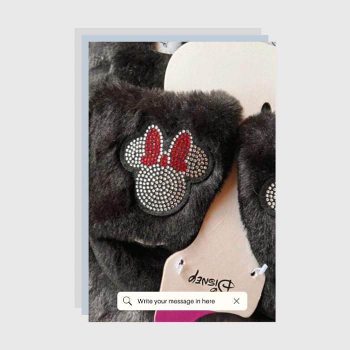 Claquettes duveteuses Minnie Mouse - photo numéro 2