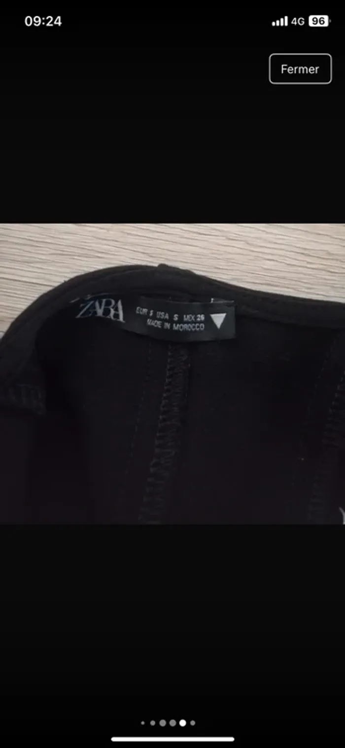 Top noir Zara - photo numéro 6