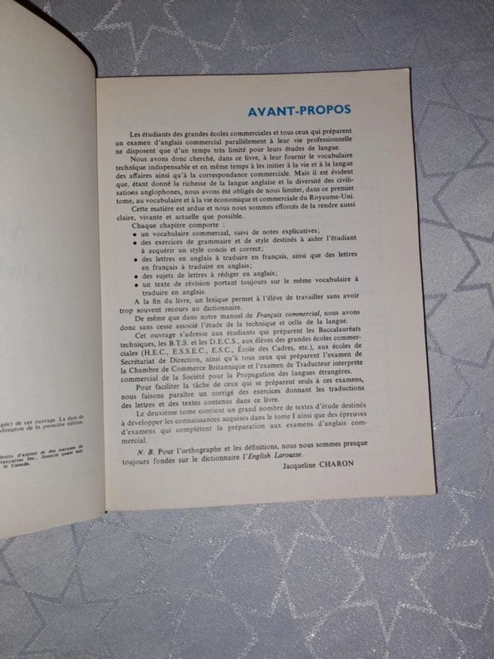 Livre anglais commercial larousse - photo numéro 3