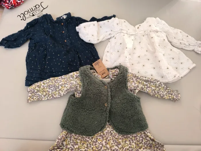 Lot de 3 robes été un petit gilet