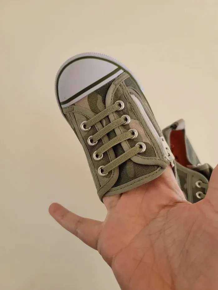 Chaussures tissiai garçon kaki militaire 26 neuve - photo numéro 3