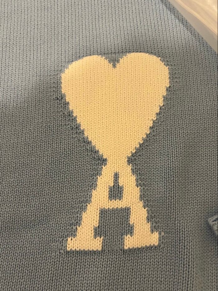 Pull AMI Paris Bleu Taille S - photo numéro 6