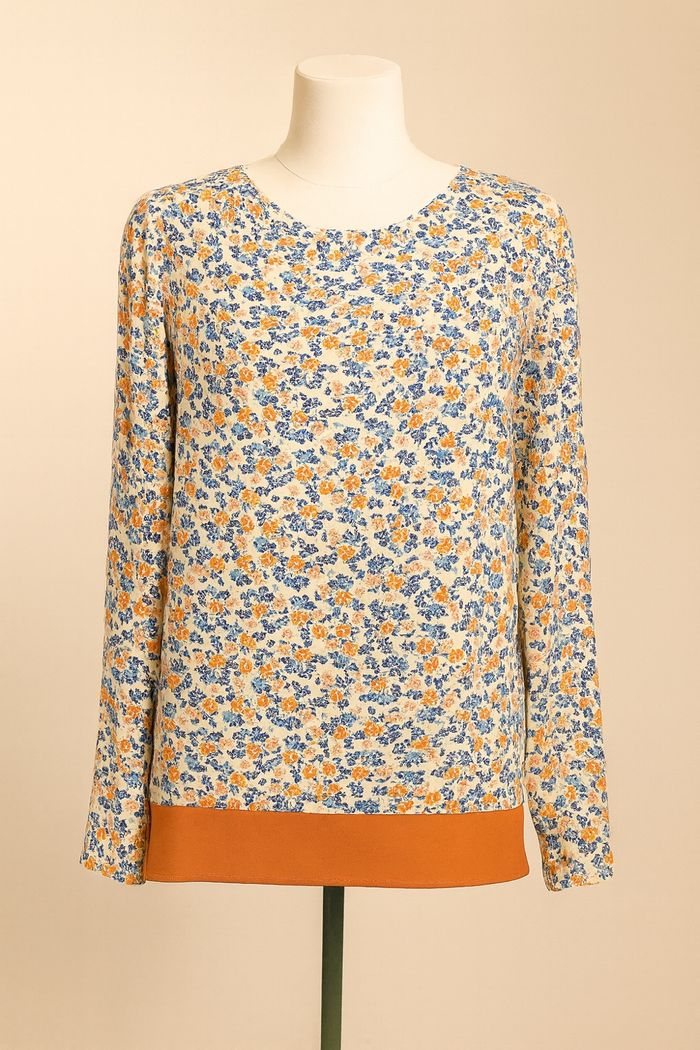 Blouse imprimée fluide Hippocampe- Taille 42 - Parfait état
