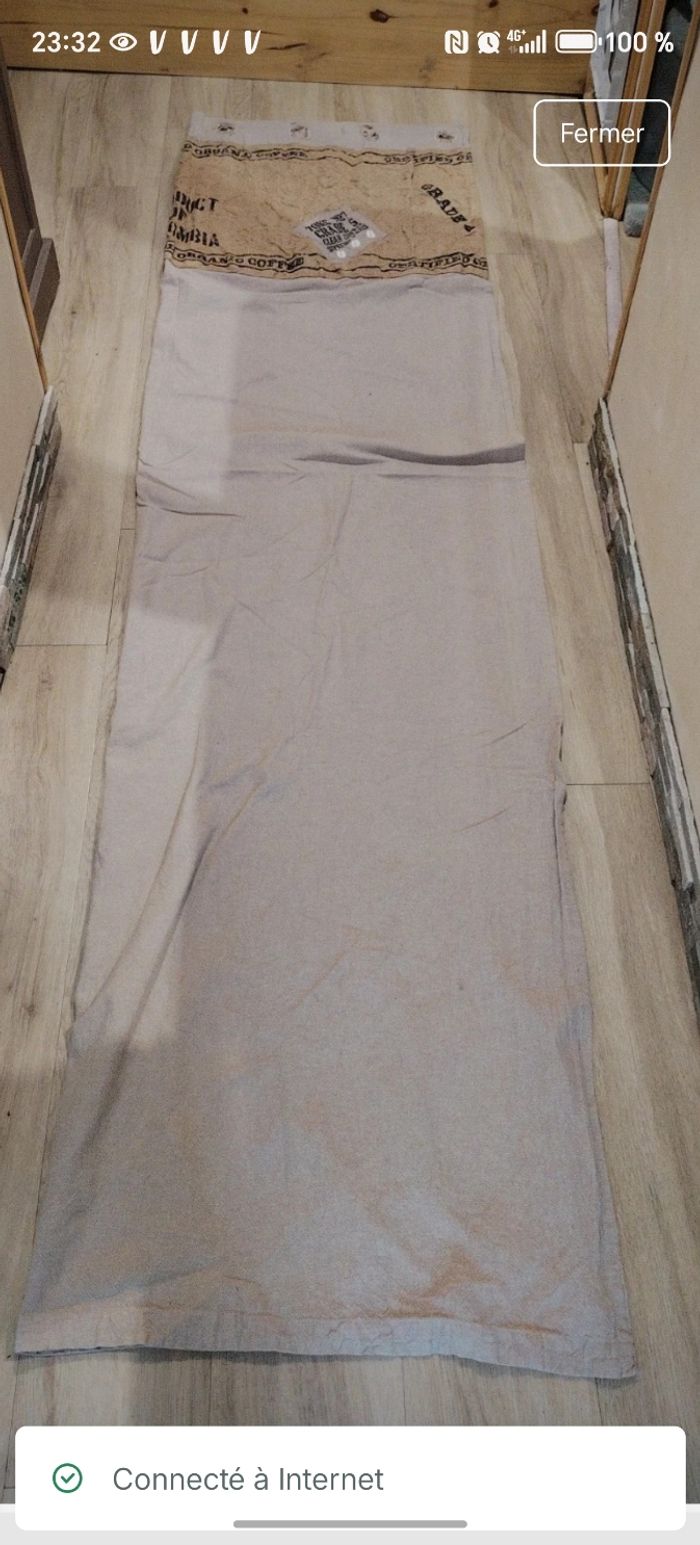 Paire de doubles rideaux occultant