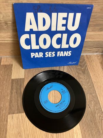 Vinyle 45 tours-Adieu Cloclo par ses fans