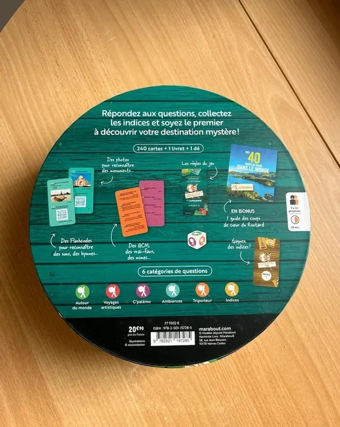 Jeu "La boîte à quiz" Le Routard neuf jamais utilisé, cadeau pour Noel - photo numéro 7