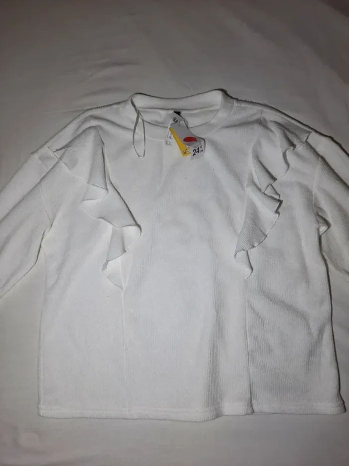 Pull blanc vintage