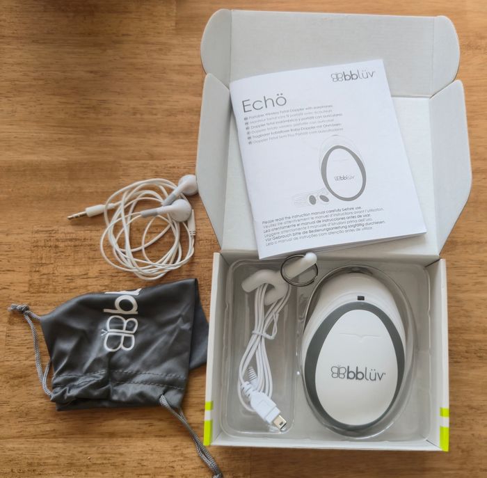 Moniteur de rythme cardiaque fœtal - doppler BBLUV Echö – Sans fil avec écouteurs
