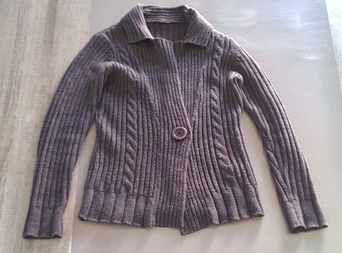 Veste femme taille S marron - Manche longue - Bon état - photo numéro 5