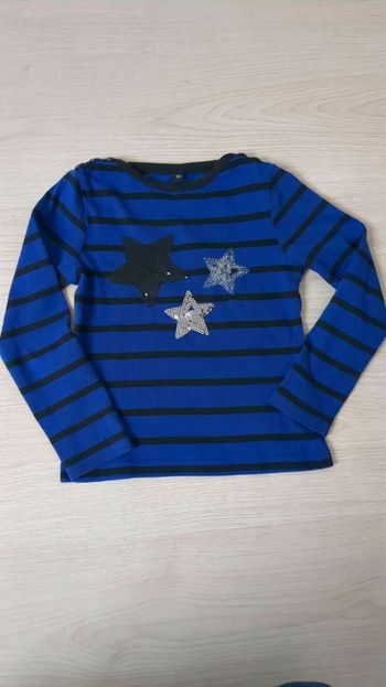 T-shirt manches longues rayé 5 ans