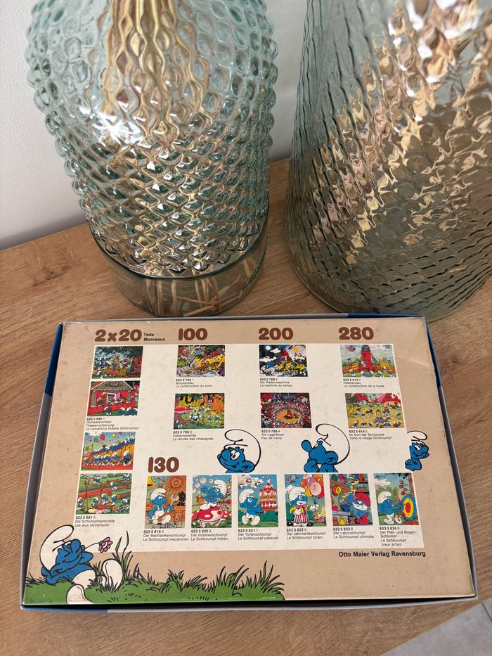 Puzzle 200 pieces schtroumpfs feu de camps - photo numéro 3